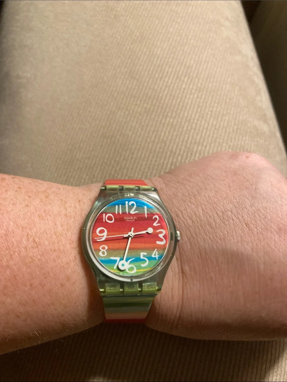 Women’s Swatch Watch ‘Color the Sky’ GS124 Swiss *w/extra band*
